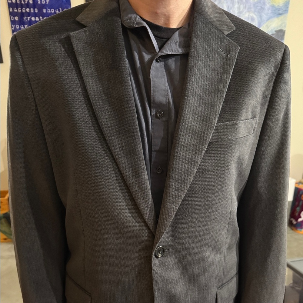 Chaps Charcoal Blazer for Men